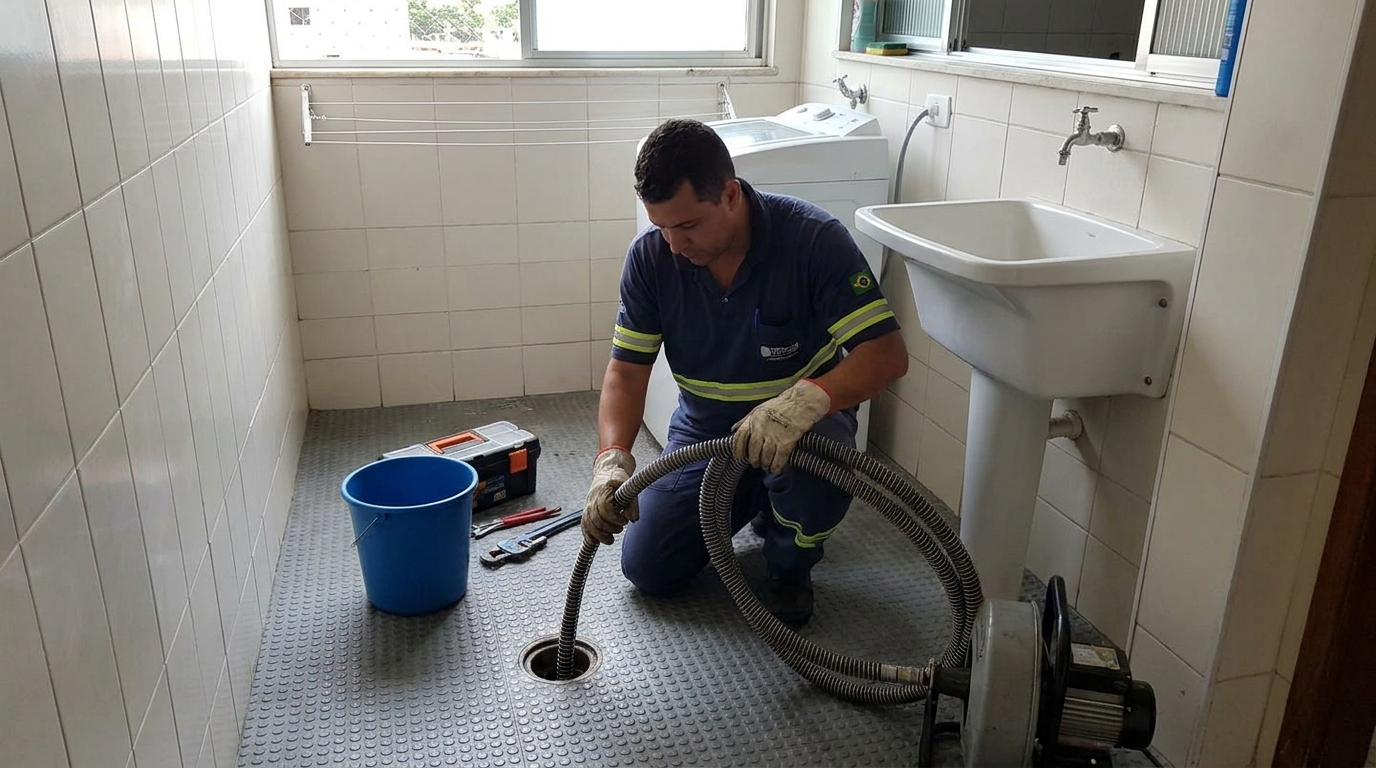 Desobstrução na Cozinha em Uberaba‑MG