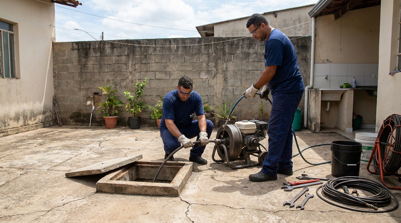 Sucção de Resíduos em Uberaba‑MG