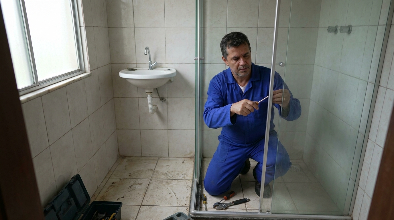 Troca de Roldanas e Trilhos em Uberaba‑MG